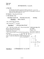 Giáo án Đại số khối 7 - Tiết 33: Đồ thị hàm số y = ax (a khác 0)