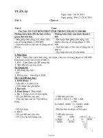 Giáo án tổng hợp lớp 3 - Tuần số 34 năm 2011