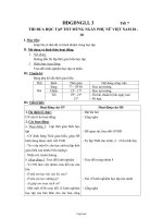 Giáo án Hoạt động ngoài giờ lên lớp 3 tiết 7: Thi đua học tập tốt mừng ngày phụ nữ Việt Nam 20 - 10