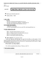 Giáo án Tự chọn Ngữ văn 6 - Chủ đề 1: Phương pháp làm văn tự sự - Cao Thúy Phượng