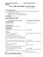 Giáo án lớp 3 - Môn Âm nhạc Tuần 1 đến tuần 34