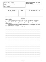 Kiểm tra 15 phút lần 1 - HK II phần Văn bản - Trường THCS An Ninh