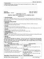 Giáo án Ngữ văn 9 - Tuần 23 (Bản mới) - Lê Thị Trang - Năm học 2012-2013