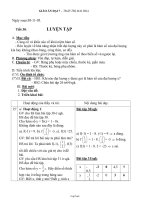 Giáo án môn Đại số lớp 7 - Tiết 30: Luyện tập