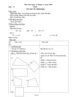 Giáo án môn Toán lớp 3 - Tiết 84: Ôn tập về hình học