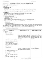 Giáo án Ngữ văn lớp 7 tiết 28: Luyện tập cách làm bài văn biểu cảm