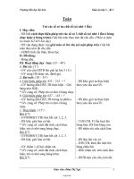 Giáo án lớp 3 – Kì I - Trường tiểu học Kỳ Sơn