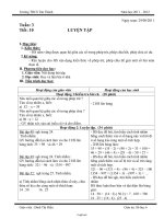 Giáo án lớp 6 môn học Số học - Tuần 3 - Tiết 10: Luyện tập