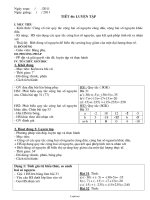 Giáo án lớp 6 môn học Số học - Tiết 46: Luyện tập