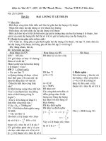 Bài giảng môn học Đại số lớp 7 - Tiết 23: Đại lượng tỉ lệ thuận (Tiết 6)
