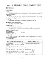 Giáo án Toán Đại số 8 tiết 23: Tính chất cơ bản của phân thức