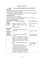 Giáo án Lớp 3 môn Tập làm văn - Tiết 23: Đề bài: Kể lại một buổi biểu diễn nghệ thuật