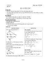 Giáo án Hình học 8 - Tiết 39, Bài 3: Luyện tập - Năm học 2004-2005