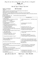 Giáo án lớp 3 - Tuần 17 - GV: Trịnh Thị Nê