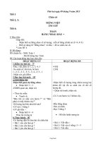 Thiết kế bài dạy lớp 1 - Tuần thứ 4