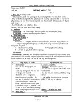 Giáo án Ngữ văn 8 - Tiết 109: Đi bộ ngao du - Năm học 2006-2007 - Dương Thị Thảo Trang