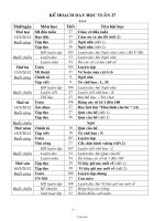 Giáo án Dạy học Tuần 27 - Khối 1