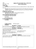 Giáo án môn học Hình học 7 năm 2009 - Tiết 70: Trả bài kiểm tra cuối năm (phần Hình học)