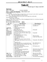 Thiết kế bài dạy lớp 1 - Trường Tiểu học Quang Trung - Tuần 27