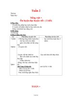 Giáo án tổng hợp Tuần học số 02 - Lớp 3