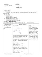 Giáo án tự chọn Toán 7 nâng cao tiết 28: Luyện tập