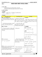 Giáo án môn Đại số lớp 7 - Trường THCS long tân