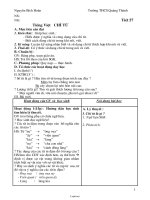 Giáo án môn Ngữ văn 6 - Tiết học 57: Chỉ từ