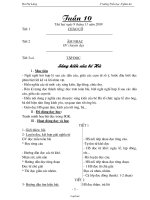 Giáo án Thể dục lớp 3 bài 8: Đi vượt chướng ngại vật thấp– TC “thi xếp hàng”