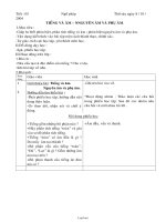 Giáo án Luyện từ và câu lớp 3 - Tiết 5: Tiếng và âm – Nguyên âm và phụ âm