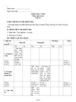 Đề 2 kiểm tra 1 tiết môn : Ngữ văn - Tiết: 63