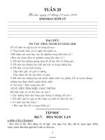 Giáo án dạy Khối 1 - Tuần 25