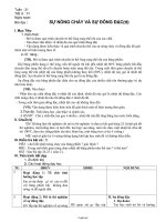 Giáo án môn Vật lí lớp 6 - Tuần 31 - Tiết 31: Sự nóng chảy và sự đông đặc