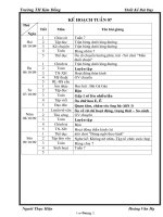 Giáo án các môn khối 3 - Tuần 7 - Trường TH Kim Đồng