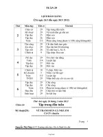 Giáo án Lớp 1 - Tuần 29 - GV: Nguyễn Thị Thùy - Trường tiểu học Vừ A Dính Cư Jút