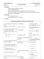 GA Đại số 7 – THCS Lê Lợi - Tiết 20: Ôn tập Chương I