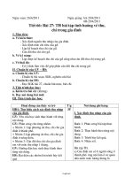 Giáo án Công nghệ Lớp 6 - Tuần 33 (Chuẩn kiến thức 3 cột)