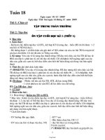 Thiết bài học khối lớp 4 - Tuần dạy 18