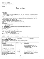 Giáo án môn Đại số lớp 8 tiết 63: Luyện tập