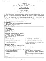 Thiết kế bài học khối lớp 4 - Tuần học 28