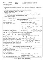 Giáo án môn Toán lớp 7 - Chương 1: Số hữu tỉ, số thực - Tiết 2: Cộng, trừ số hữu tỉ
