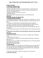 Đề cương ôn tập thi HKI môn Ngữ văn 8