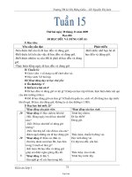 Giáo án các môn khối 1 - Trường TH Lê Thị Hồng Gấm - Nguyễn Thị Liên - Tuần 15