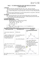 Giáo án Hình học 7 tiết 22: Trường hợp bằng nhau thứ 1 của tam giác cạnh-cạnh-cạnh