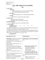 Giáo án Công nghệ Khối 6 - Tiết 63, Bài 24: Thu nhập của gia đình (Tiếp theo)