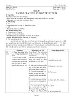 Giáo án môn Công nghệ 7 tiết 28: Vai trò của thức ăn đối với vật nuôi