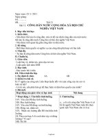 Giáo án lớp 6 môn Giáo dục công dân - Tiết 21 - Bài 13: Công dân nước cộng hòa xã hội chủ nghĩa Việt Nam