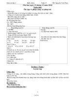 Giáo án các môn học khối 2 - Tuần thứ 17 - Nguyễn Văn Thao