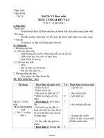 Giáo án Mĩ thuật 6 - Tiết 29, Bài 28: Vẽ theo mẫu Mẫu có hai đồ vật (Tiết 2: Vẽ đậm nhạt)