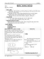 Giáo án Lớp 6 - Môn Hình học - Tiết 1: Điểm, đường thẳng