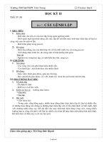 Kế hoạch bộ môn Đại số 7 - Trường THCS Phong Thanh